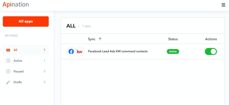 Facebook Lead Ads and KW Command