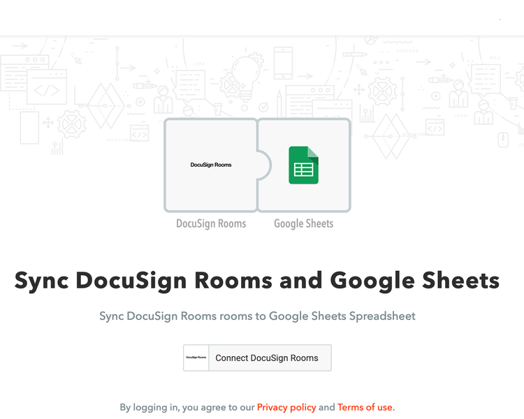 DocuSign Rooms and Google Sheets Sync