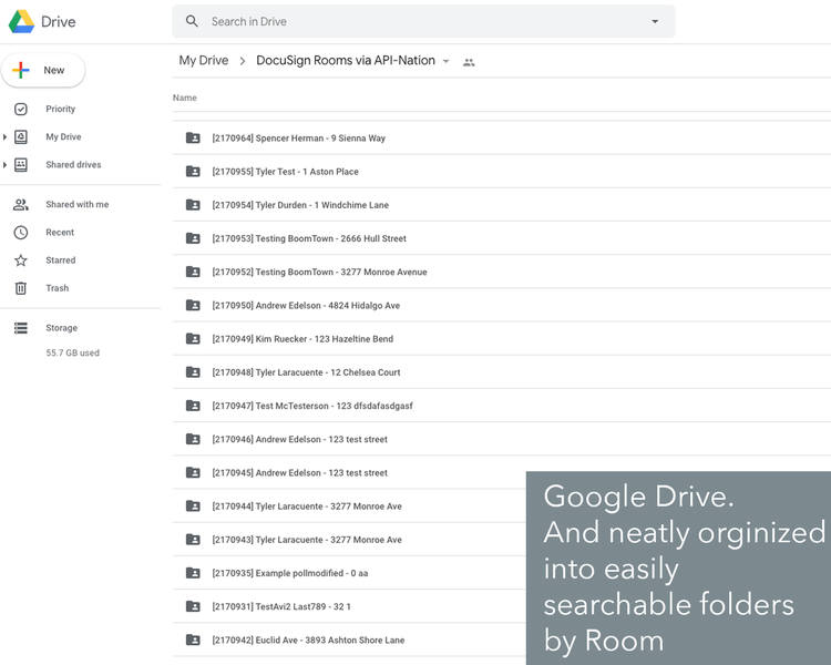 DocuSign Rooms to Google Drive Ongoing Backup