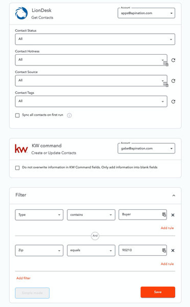 LionDesk and KW Command